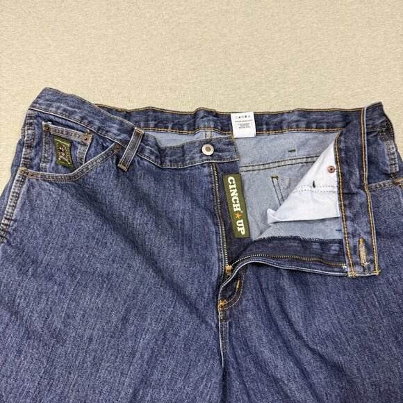 Cinch Western Jeans Mens Green Label Rodeo 42X30 Med Wash Relaxed Fit Cowboy - Picture 5 of 12